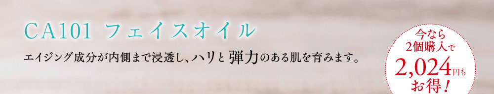 CA101 ナーチャークリーム エイジング成分が内側まで浸透し、ハリと弾力のある肌を育みます。
