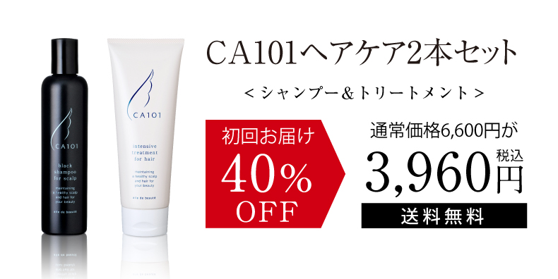 CA101ヘアケア2本セット＜シャンプー＆トリートメント＞初回お届け40%OFF 通常価格6,160円が税込3,696円 送料無料